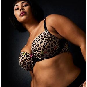 Leopard Print Women's Bra